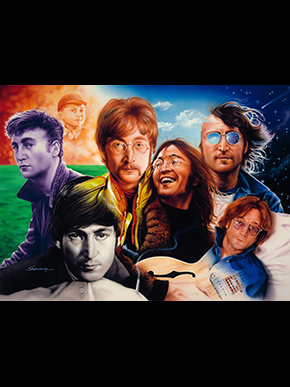 Seven Faces Of John Lennon Beatles T-Shirt