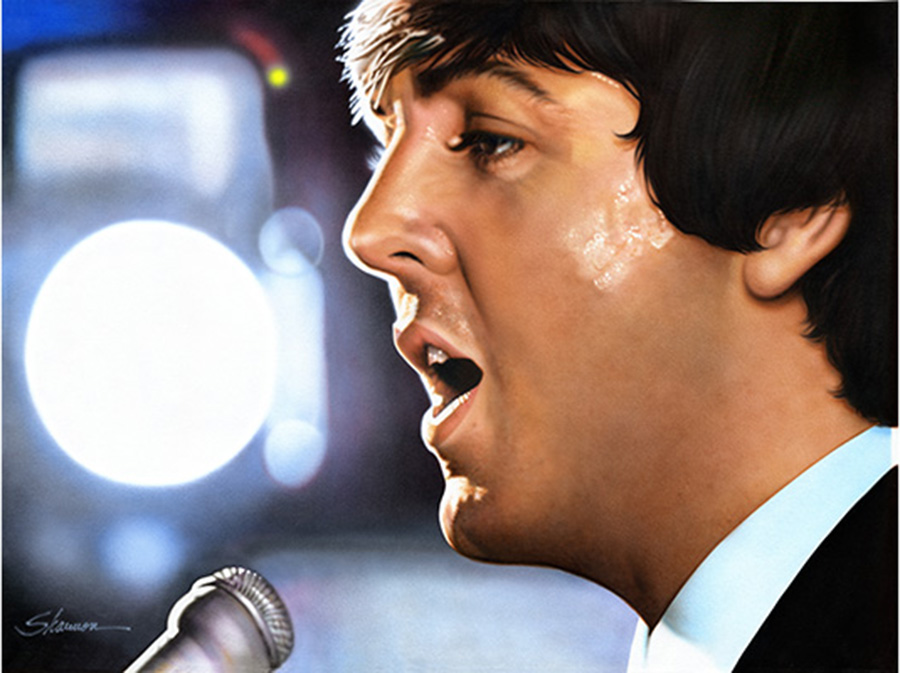 Paul McCartney Live 1964 Beatles Print