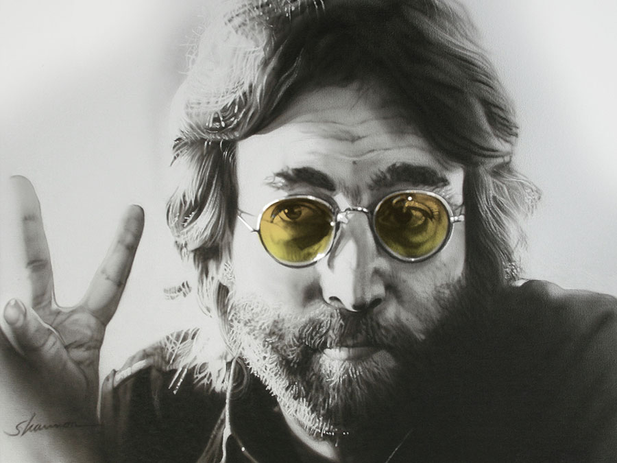 Peace John Lennon The Beatles by Shannon