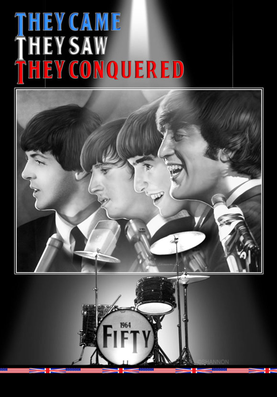 They Came, They Saw, They Conquered Beatles Print