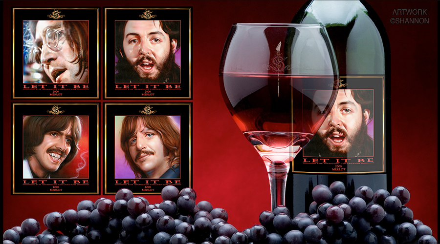 Beatles Let It Be Wine Collectibles